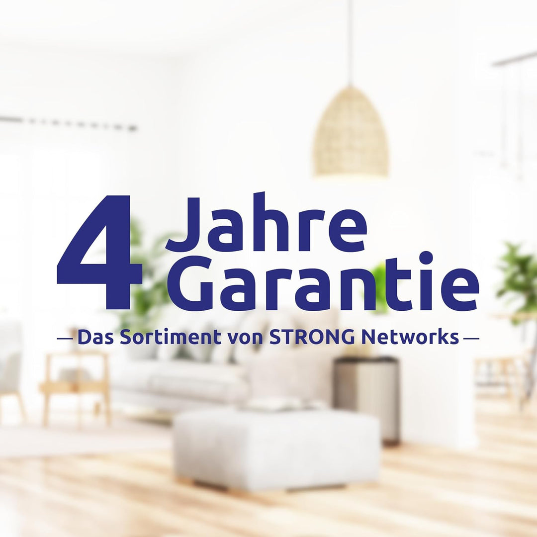 STRONG Powerline 1000 Duo, PowerLAN-Adapter Set mit 2 Stück, 1000 Mbit/s, Hochgeschwindigkeits-Netzw