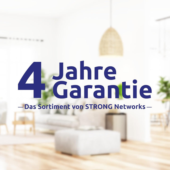 STRONG Powerline 1000 Duo, PowerLAN-Adapter Set mit 2 Stück, 1000 Mbit/s, Hochgeschwindigkeits-Netzw