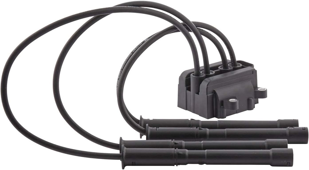 HELLA 5DA 193 175-821 Zündspule - 12V - 4-polig - Blockzündspule/inkl. Zündspulenleitung - geschraub