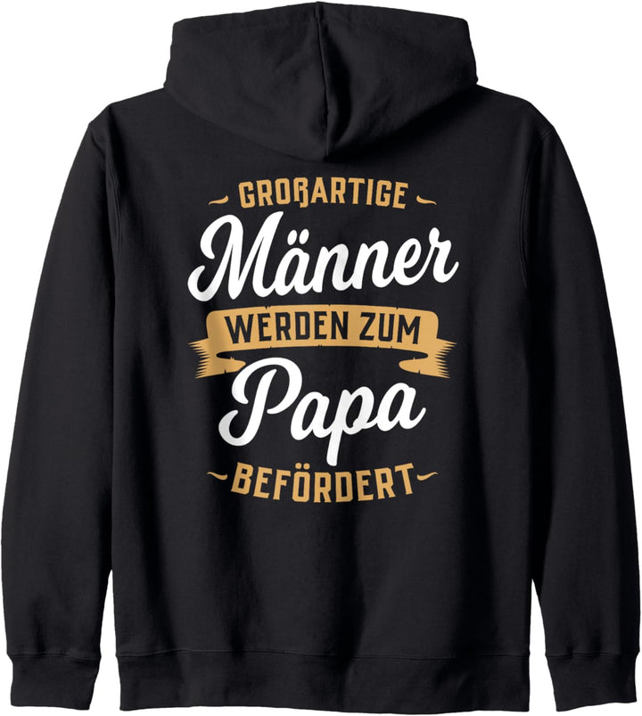 Grossartige Männer werden zum Papa befördert - Geschenk Fun Kapuzenjacke
