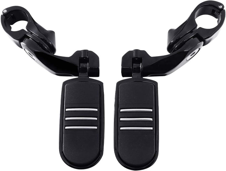 TCMT Highway Pegs 32 mm Universell Schwarze Fussrasten Passend für Electra Road King Street Glide To