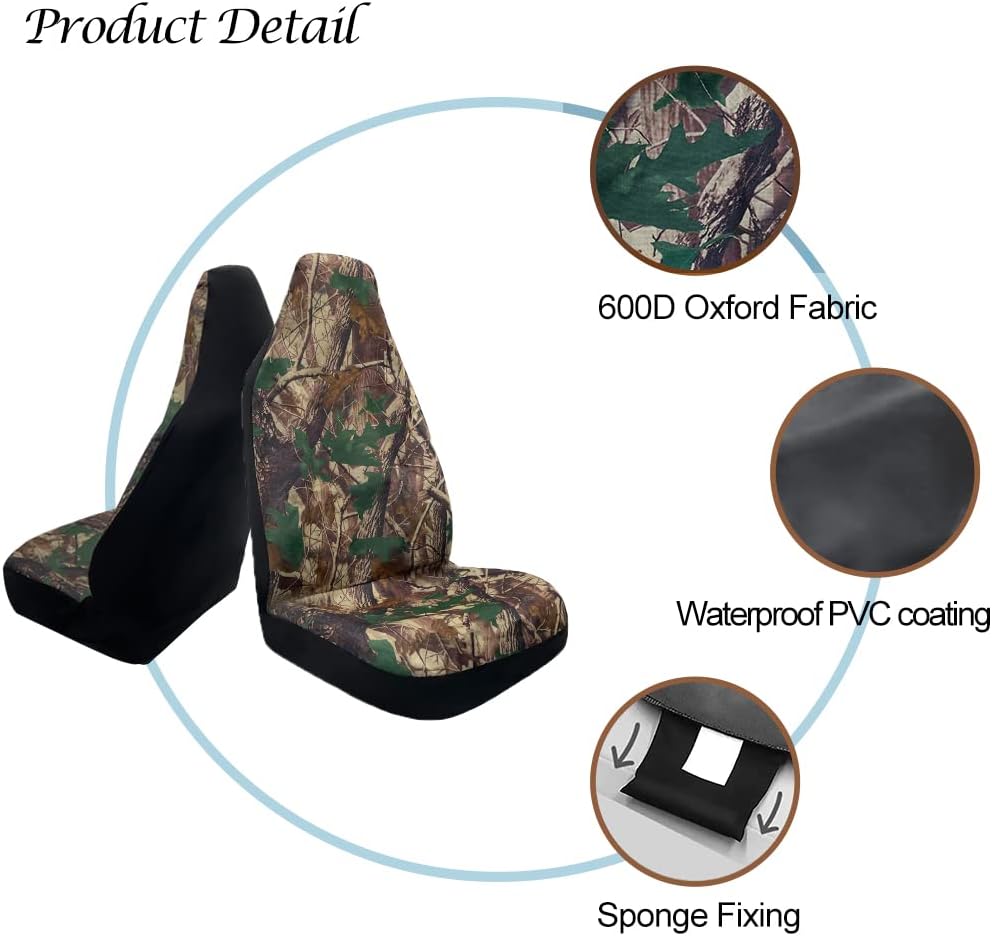 TOYOUN Autositzbezüge Vordersitze Wasserdichter Universal 600D Oxford-Gewebe Sitzbezüge Auto Vorders