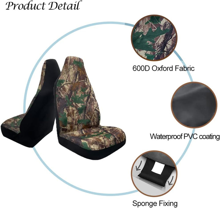 TOYOUN Autositzbezüge Vordersitze Wasserdichter Universal 600D Oxford-Gewebe Sitzbezüge Auto Vorders