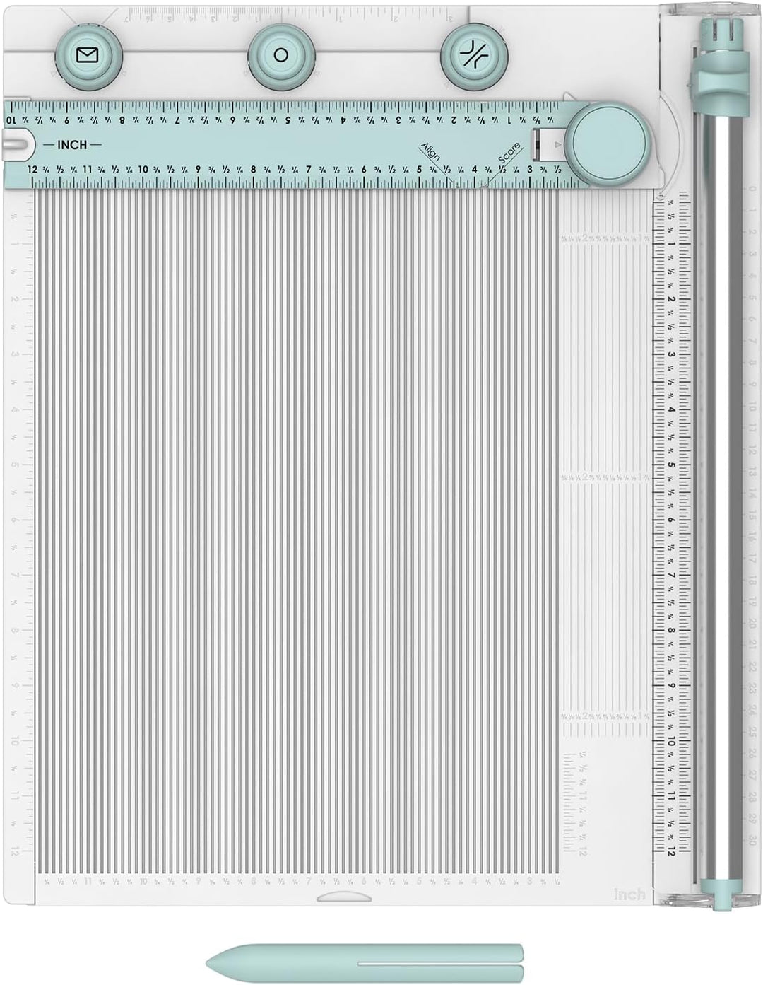 Sizzix Scoring Board & Trimmer (30 cm x 30 cm) | Werkzeug zum Erstellen von Umschlägen, 3D-Boxen, Zu