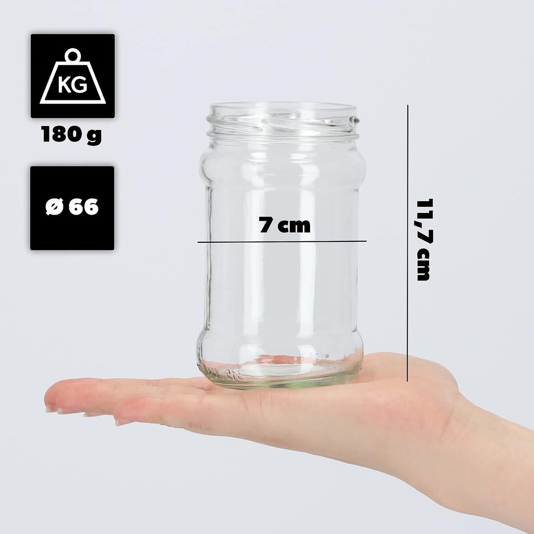 KADAX 50er Set Einmachgläser 315ml TO66, Marmeladengläser Vorratsgläser Mason Jar mit Schraubdeckel,