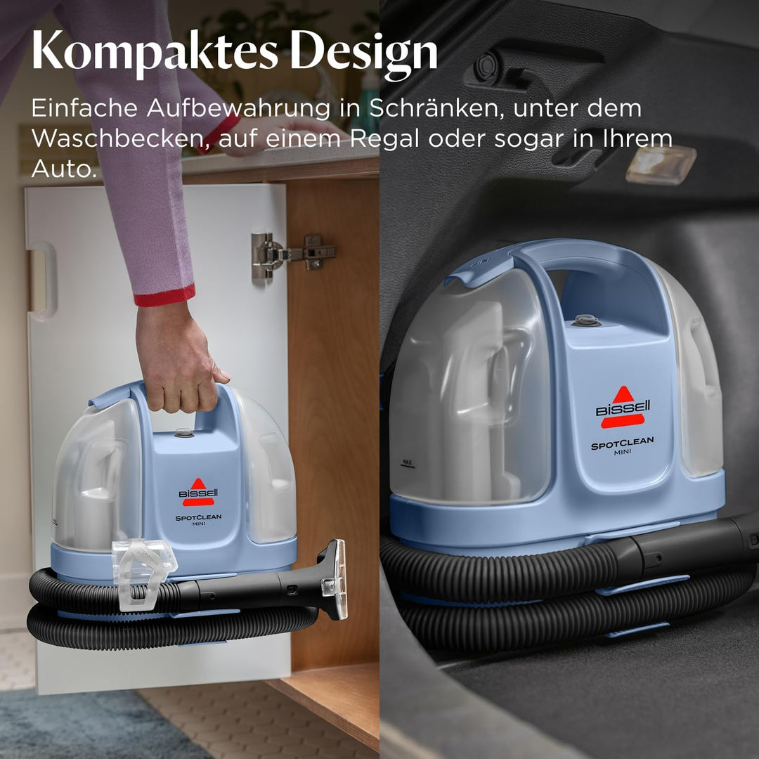 BISSELL SpotClean Mini Polsterreiniger Gerät mit Kabel, Tragbarer Teppichreiniger, Ideal für schnell