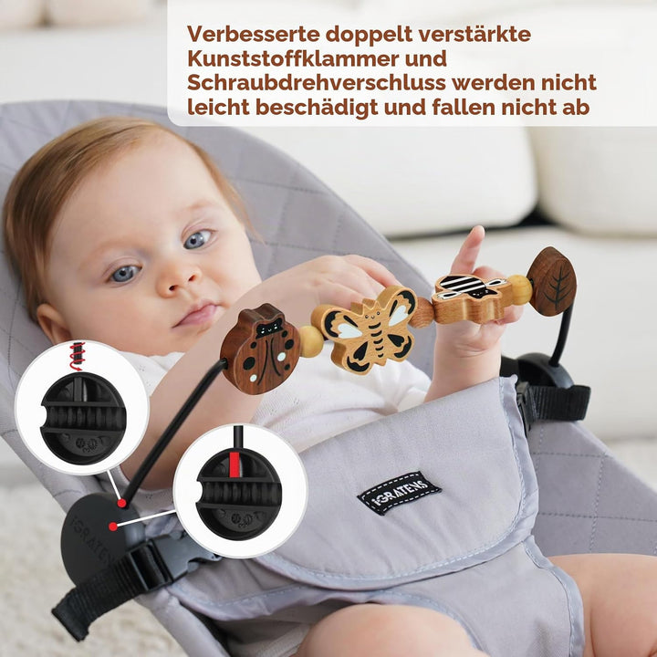 iGRATENS Babywippen-Spielzeugstange – Spielzeugstange für Babywippen Soft &amp; Bliss, einfach anzubring