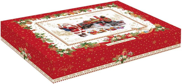 Easy Life Servierplatte, 30 x 20,5 cm, Porzellan, R1241#CHME, Rot