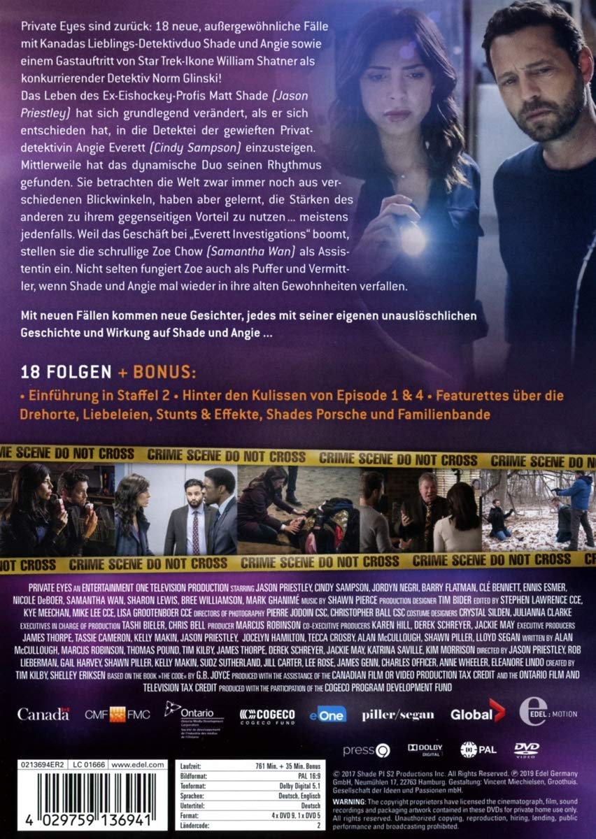 Private Eyes-Staffel 2, DVD