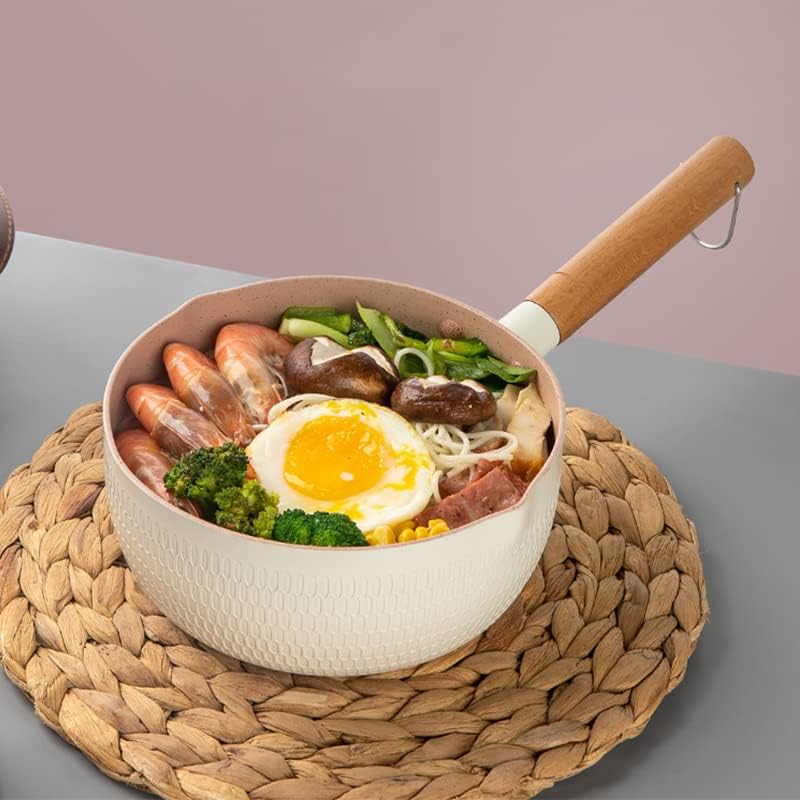 Milchtopf, Antihaftbeschichteter Topf im Japanischen Stil mit Ausgiessern Nudelsuppentopf für das Re