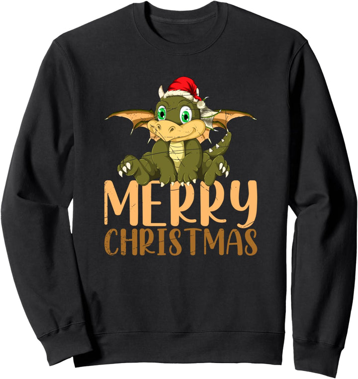 Weihnachten Geschenkidee für Jungs Mädchen Drache Sweatshirt