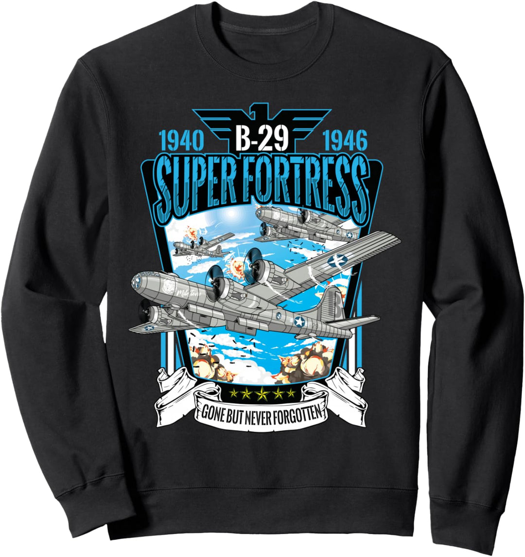 2. Weltkrieg Flugzeuge WWII B-29 Superfortress Bomber Sweatshirt