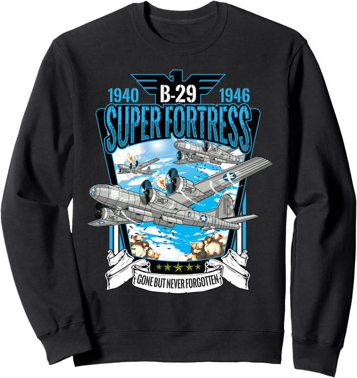 2. Weltkrieg Flugzeuge WWII B-29 Superfortress Bomber Sweatshirt
