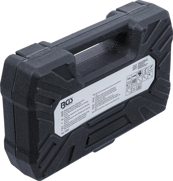 BGS 74243 | Reparatursatz für Öl-Ablass-Gewinde | für Aluminium-Ölwannen | M12 x 1,75 mm