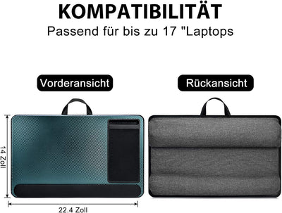 Modazon Laptopkissen für Bett mit Kissen，Laptop Unterlage Zubehör Couch mit Mausunterlage and Handge