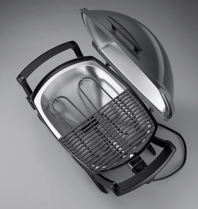 Weber Q2400 Elektrogrill, 55 x 39 cm, Dunkelgrau, Single