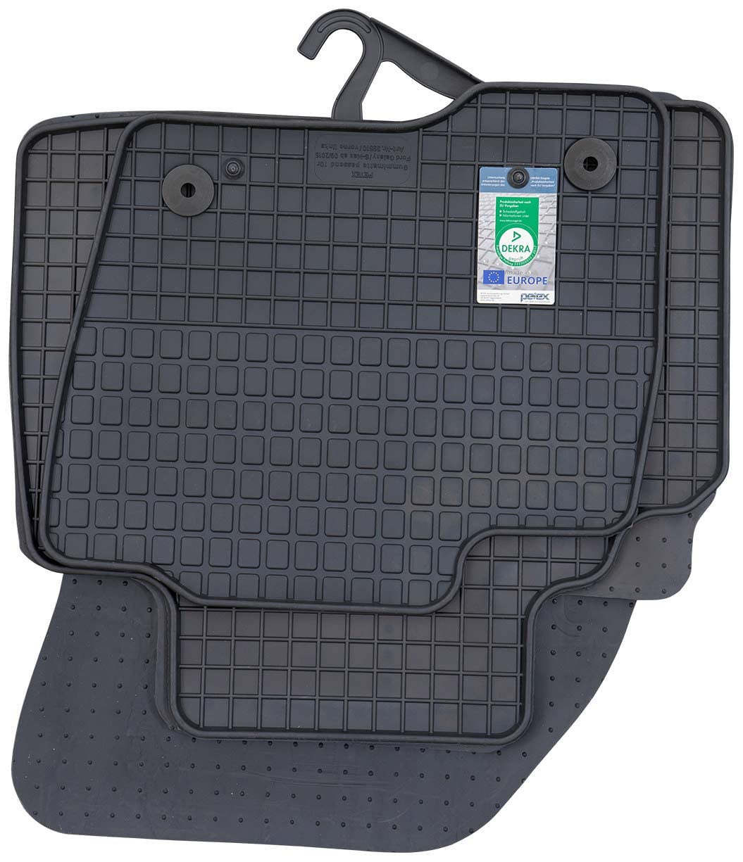 PETEX Gummimatten passend für Galaxy / S-Max ab 09/2015 Fussmatten schwarz 4-teilig
