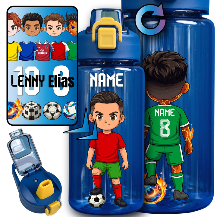 EarlyBird Little Bud Trinkflasche Mein Klub mit personalisierten Fussball-Avatar zum selbst gestalte