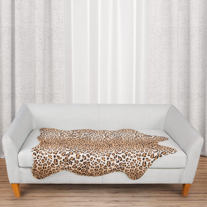 MACEVIA Leoparden-Teppich, Geparden-Druck, Western-Dekor für Wohnzimmer, Schlafzimmer, Kunsttierbere