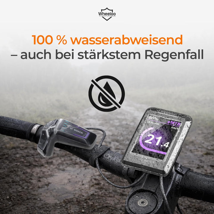 WHEELOO 2er Set Transparente Schutzhüllen für Bosch LED Remote & Kiox 300 I Ebike Display Schutzhüll