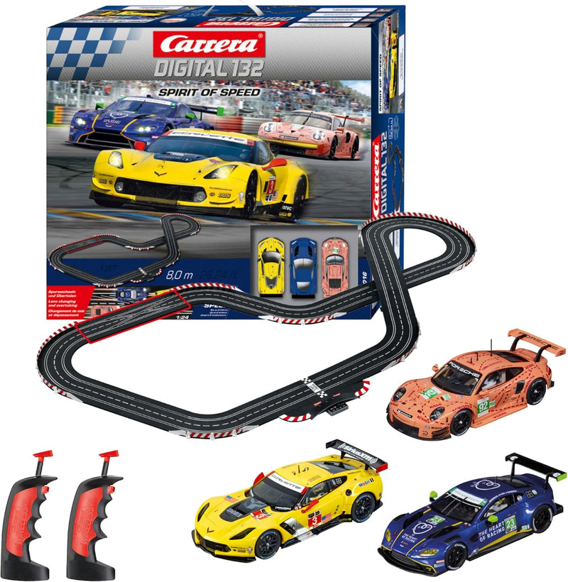 Carrera Digital 132 I Spirit of Speed Rennbahn-Set | Rennbahnen und lizensierte Slotcars | bis zu 6