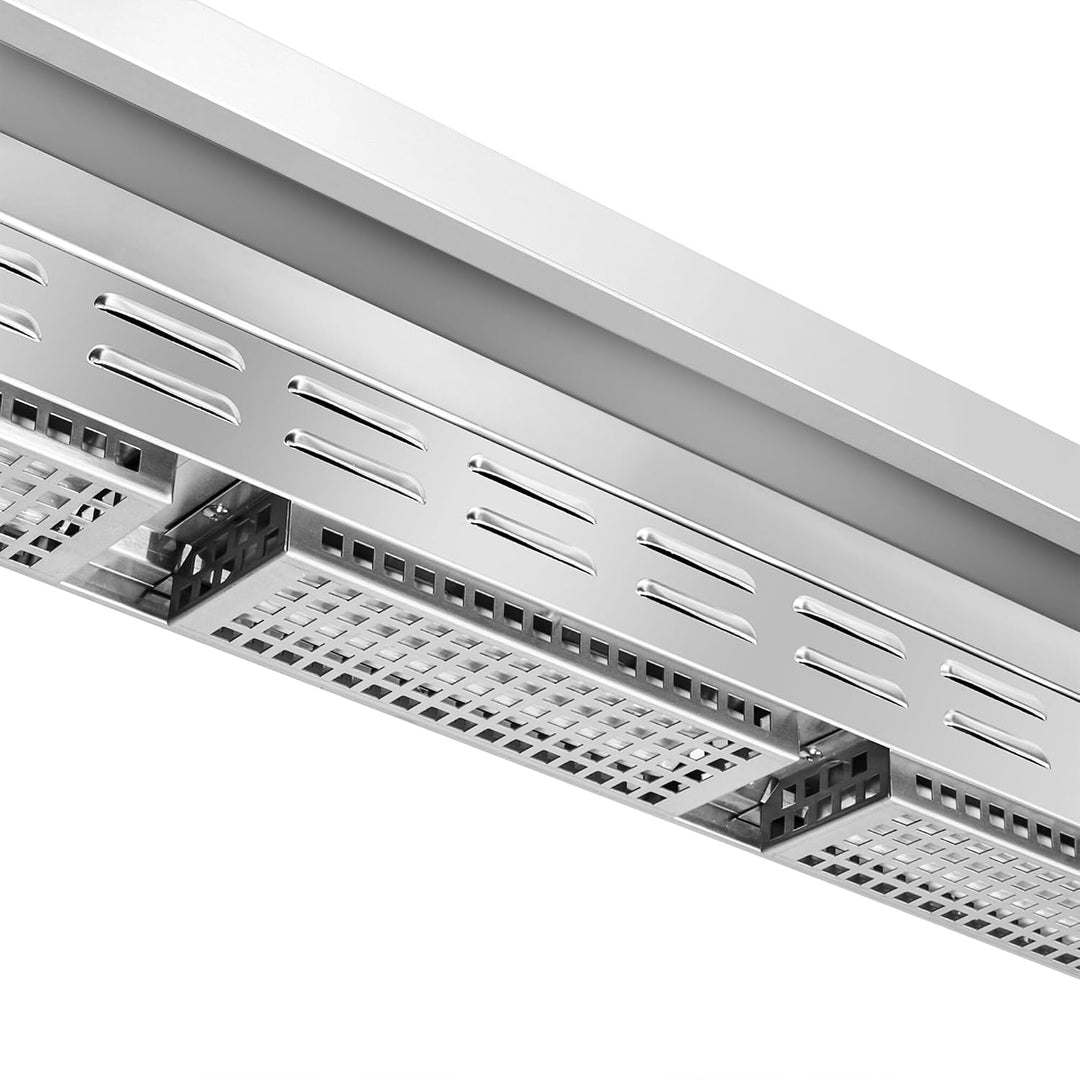 GGM Gastro Wärmebrücke 800x370mm mit 2 Etagen und 1400W | hocheffiziente Infrarottechnik, platzspare