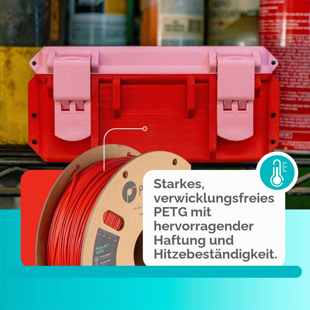 Polymaker PolyLite PETG Rot - 1,75mm - 1kg