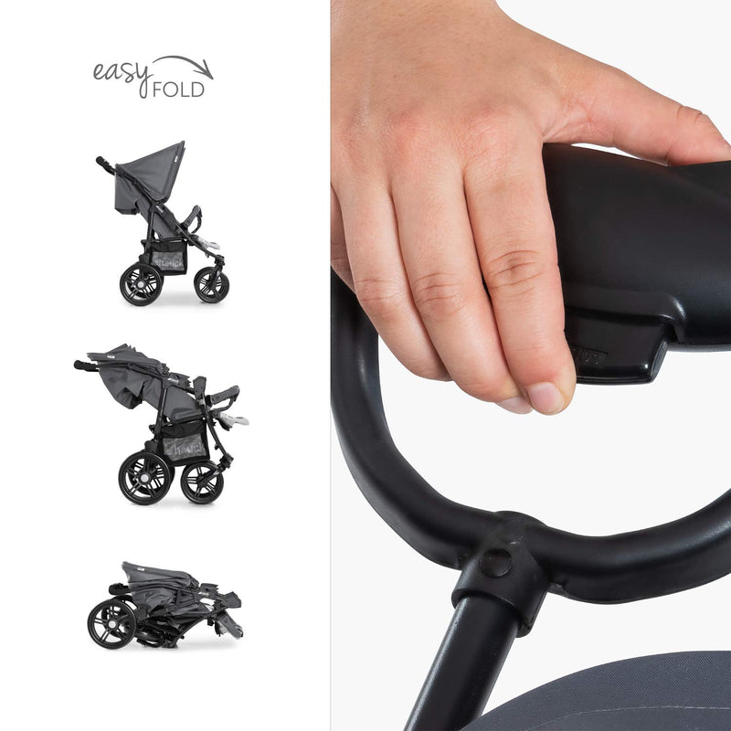 Hauck Geschwister Kinderwagen Roadster Duo SLX / 2 Kinder / Zwillinge / XL Räder / mit Liegeposition