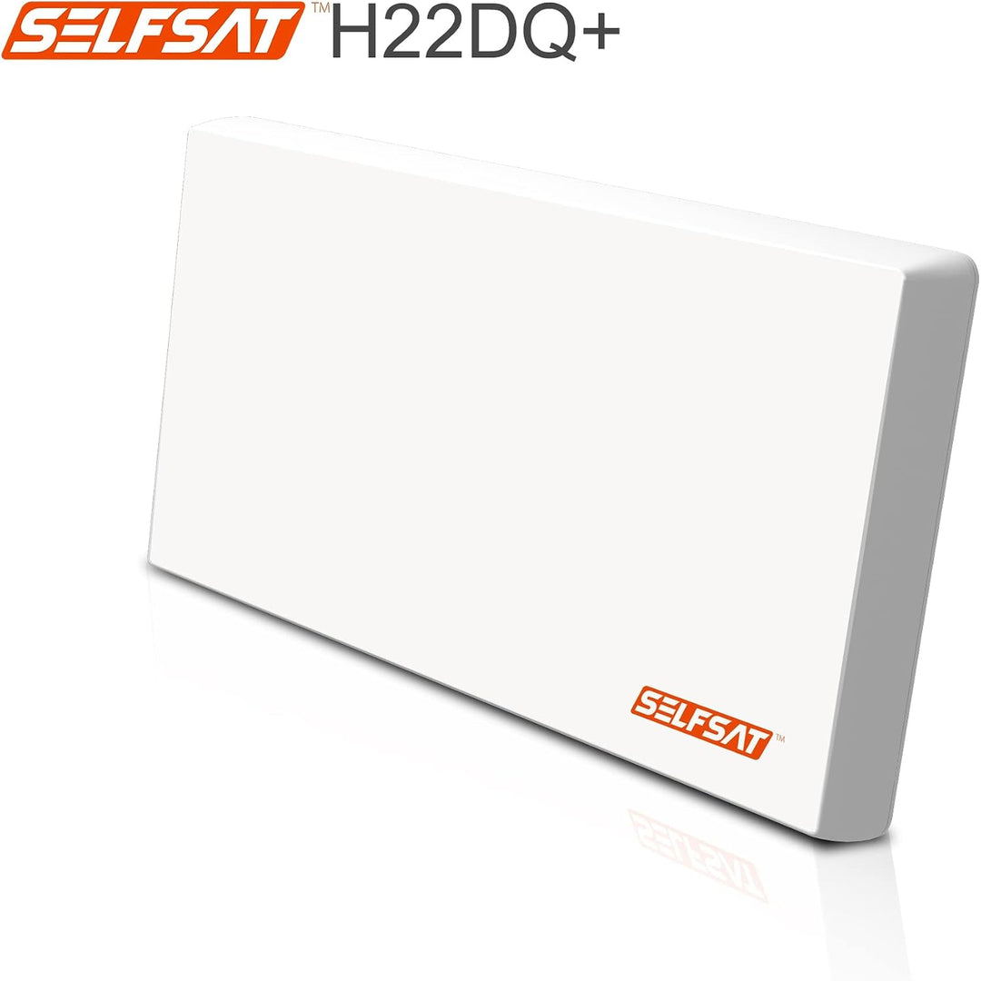 Selfsat H22DQ 12 TV Teilnehmer SAT Flachantenne Flat + Multischalter 5/12 Full HD 4K