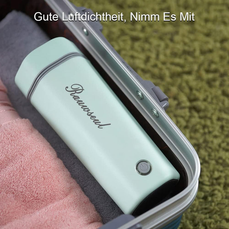 Rauwseul Reise-Elektrisch-Wasserkocher, 450 ml tragbarer Mini-Heizbecher, 3 in 1 Mini-Thermoskanne 3