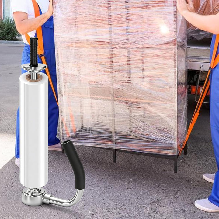 Stretchfolienspender, Manueller Abroller Stretchfolie für Rollen, Handabroller für Stretchfolie, Höh