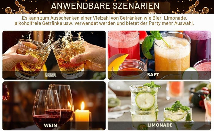 2L Wine Trinken Dispenser Feuer LöScher AusgiessEr Partei Wasser FäSser GeträNke Liquor Bar ZubehöR