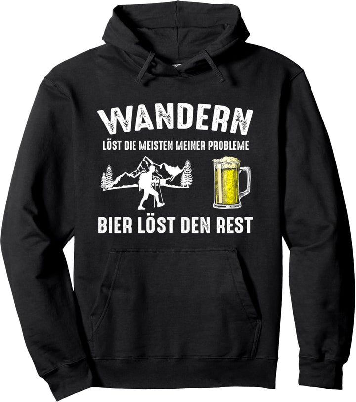 Wandern Bier Bergsteiger Pullover Hoodie