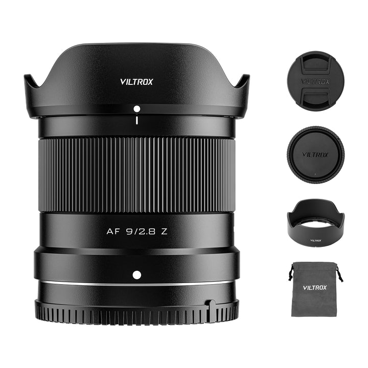 VILTROX AF 9mm F2.8 f/2.8 Air Objektiv für Nikon Z-Bajonett, 113,8° Ultraweitwinkel-Autofokus-Porträ