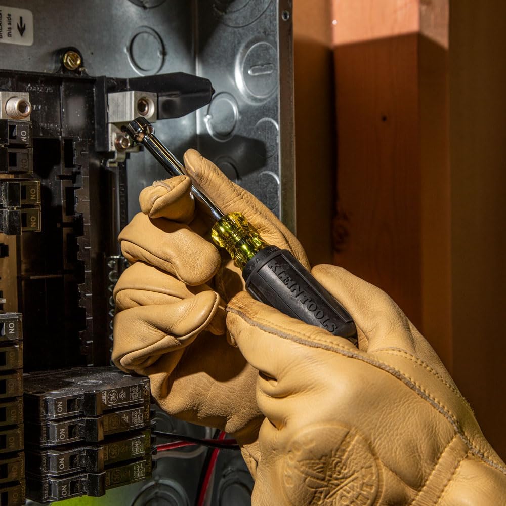 Klein Tools 65160 Steckschlüsselsatz, Gelb mit schwarzem Griff
