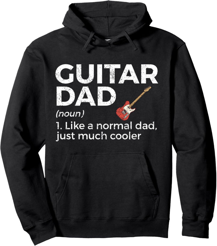 Funny Guitar Dad Definition für Gitarristen Pullover Hoodie
