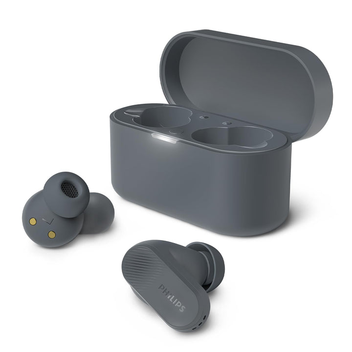 Philips TAT3509GY Noise Cancelling True Wireless In Ear Bluetooth Headphones - Small Buds. Natural S