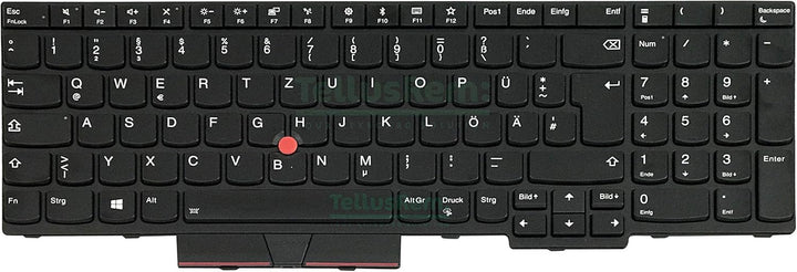 TellusRem ersatztastatur Deutsche Hintergrundbeleuchtung für Lenovo Thinkpad T570 T580 P51s P52s Bac