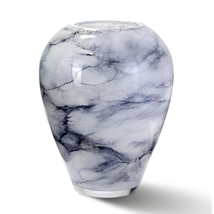 Terroso – Vase – Mundgeblasenes arktisches Glas – Luxuriöses Erscheinungsbild, Stilvoll &amp; Elegant -