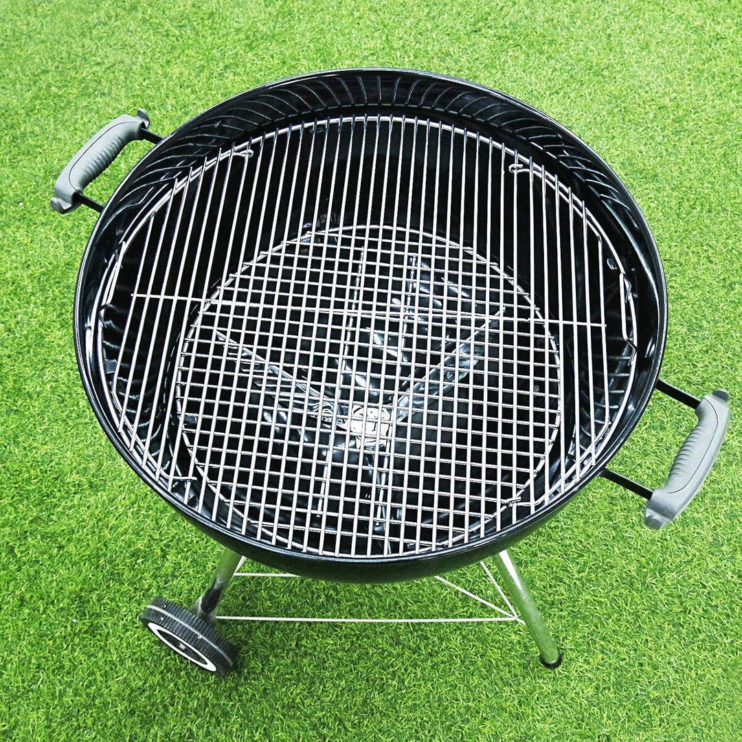 Denmay 54,6cm Grillrost, 43,18cm Holzkohlerost, Reinigungssystem für Weber 57cm Holzkohlegrills, Kug