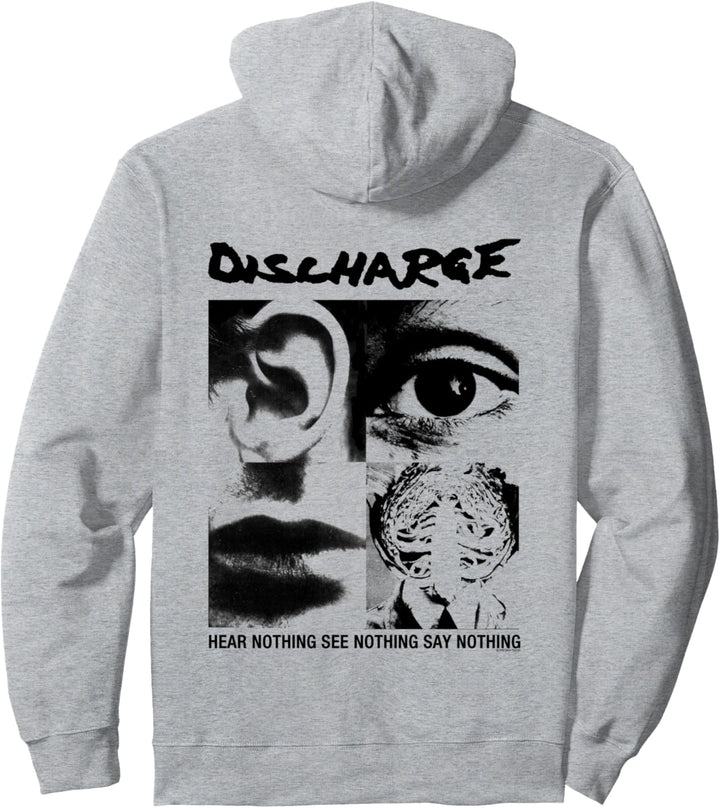 Discharge - Hear Nothing - Official Merchandise Pullover Hoodie