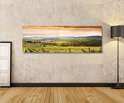 islandburner Bild Bilder auf Leinwand Toskana V4 Italien Landschaft Panorama XXL Poster Leinwandbild