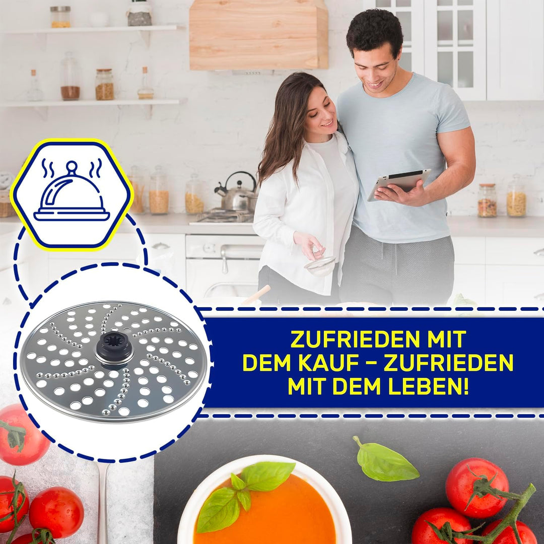 MONTERAL Raspelscheibe für Küchenmaschine mit dem Originalcode KW715024 für Kenwood - Garantie 10 Ja