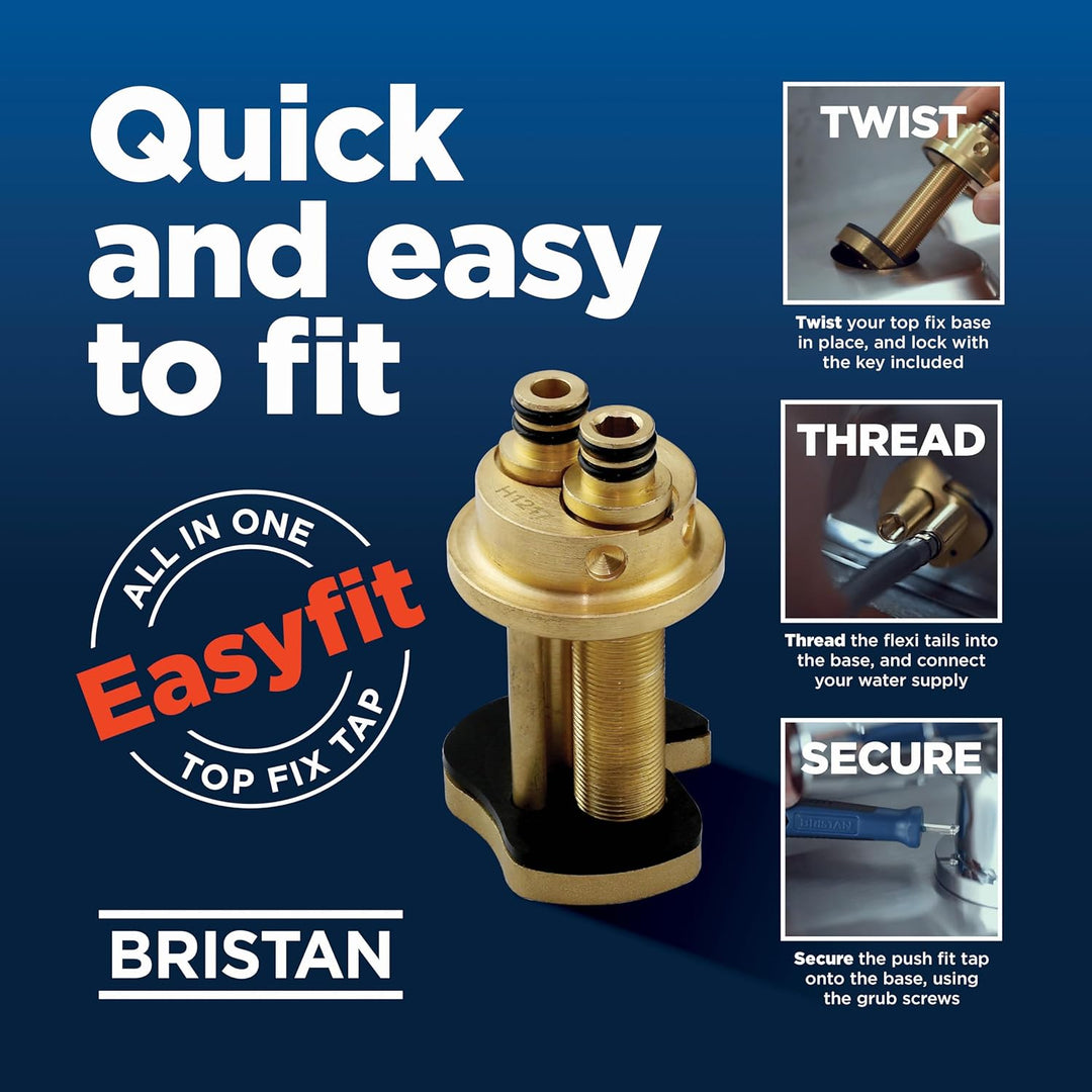 Bristan CNN EFSNK C Cinnamon Easy Fit Monoblock-Mischarmatur Einhebel-Schwenkauslauf-Mischbatterie W