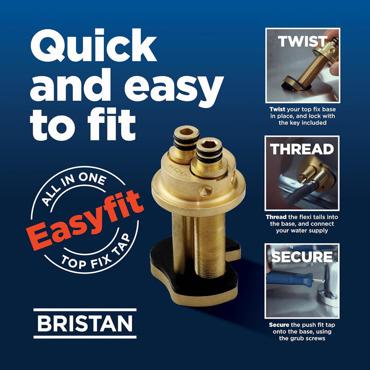 Bristan CNN EFSNK C Cinnamon Easy Fit Monoblock-Mischarmatur Einhebel-Schwenkauslauf-Mischbatterie W