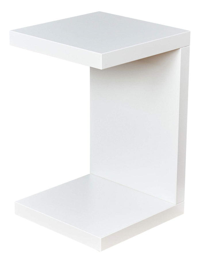 levandeo Beistelltisch Coco Weiss 32x32cm Höhe 50cm Keine Montage fest verleimt Holz Couchtisch Tisc