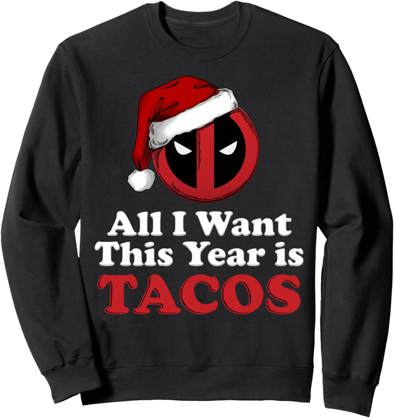 Marvel Deadpool Weihnachten Tacos Sweatshirt