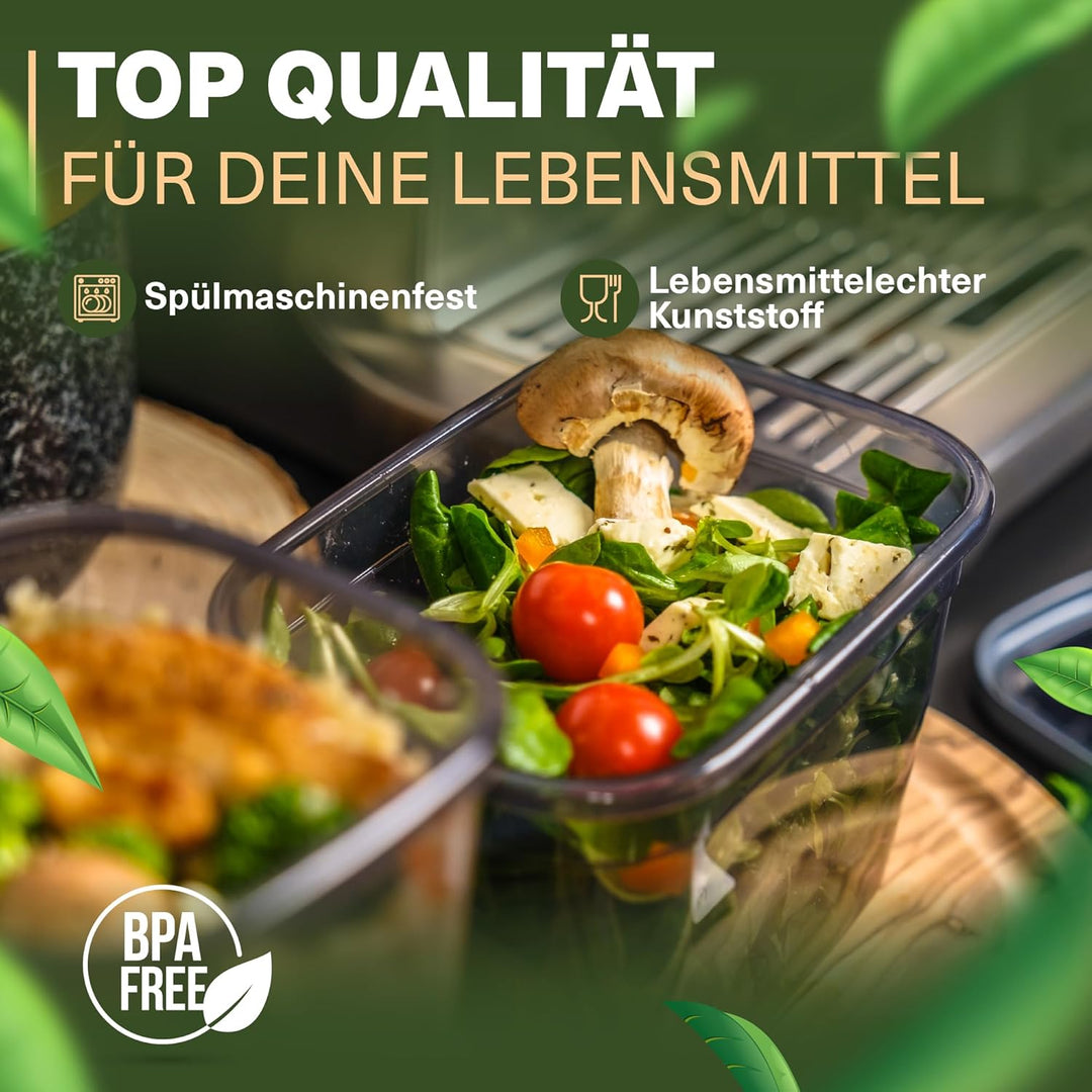 luftdichte Vorratsdosen mit Deckel | 25er Vorratsbehälter Set | BPA-FREI | Zur Müsli Mehl und Zucker