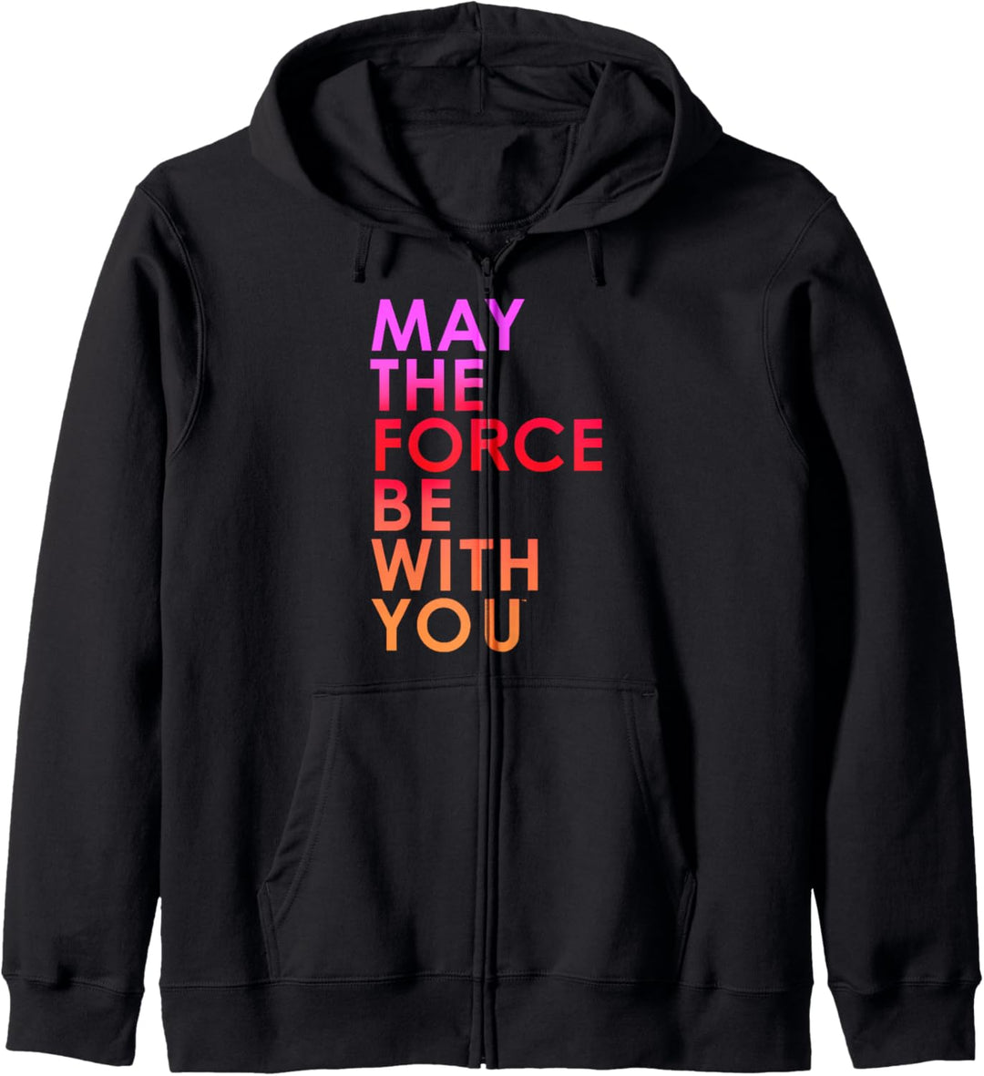 Star Wars Last Jedi Gradient May the Force Kapuzenjacke
