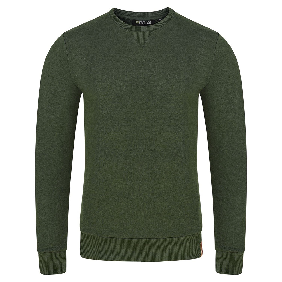 riverso Herren Pullover RIVPhillip Sweatshirt Basic Rundhals Sweater Pulli Langarm Regular Fit Einfa